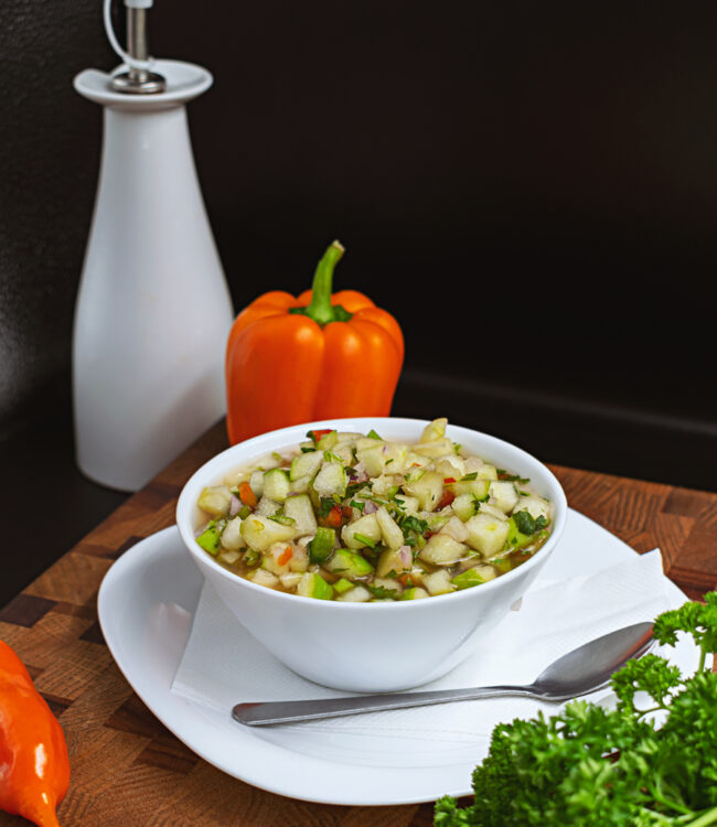 Ceviche de manzana. Cevichería Grill Session By Cely Cruz - Blog Vibra creativa